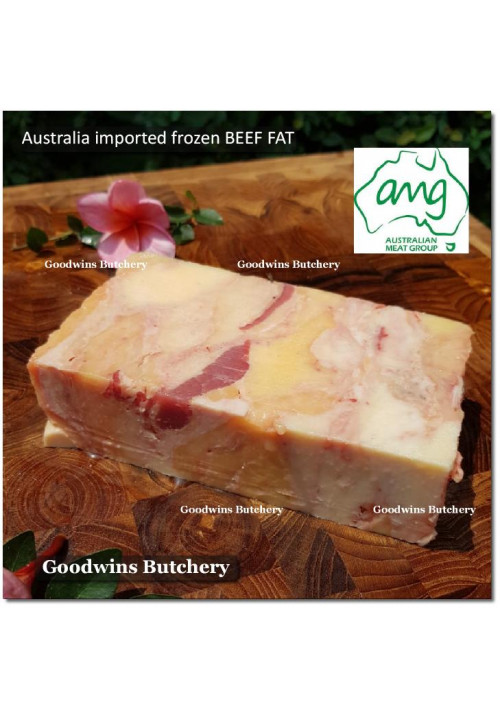 Beef FAT lemak sapi frozen Australia AMG portioned cuts 1.5" 4cm (price/pc 600g)